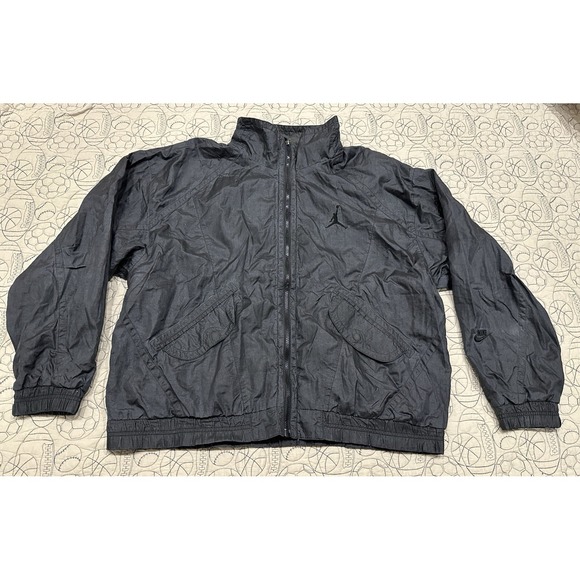 Nike Air Jordan Mens Track Jacket MVP Color Black Size Large - Picture 3 of 15